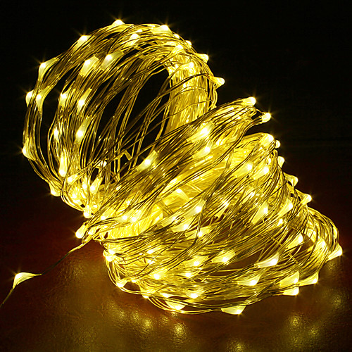 

20m String Lights 200 LEDs 1pc Warm White RGB White Creative Cuttable Party 12 V