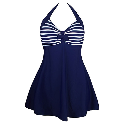 

Women's Swim Dress Swimwear UV Sun Protection Quick Dry Sleeveless Swimming Diving Patchwork Autumn / Fall Spring Summer / Stretchy