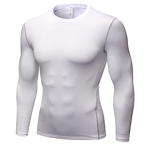 YUERLIAN Men's Long Sleeve Compression Shirt Running Base Layer Tee Tshirt Base Layer Base Layer Top Athletic Winter Spandex Breathable Quick Dry Sweat wicking Fitness Gym Workout Running Exercise