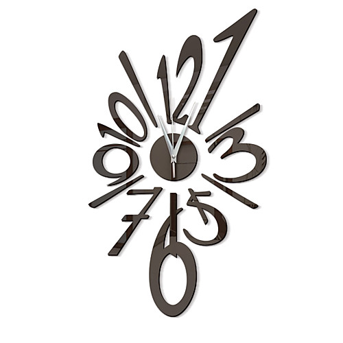 

Modern Contemporary / Fashion Acrylic Irregular Classic Theme Indoor Battery Decoration Wall Clock Digital Specification No