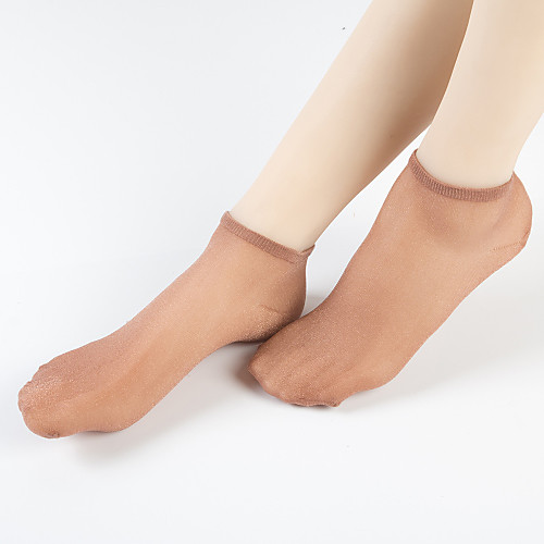 

Women's Thin Sexy Socks 150D Black Blushing Pink Yellow One-Size