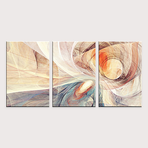 

Print Rolled Canvas Prints - Abstract Modern Classic Three Panels Art Prints