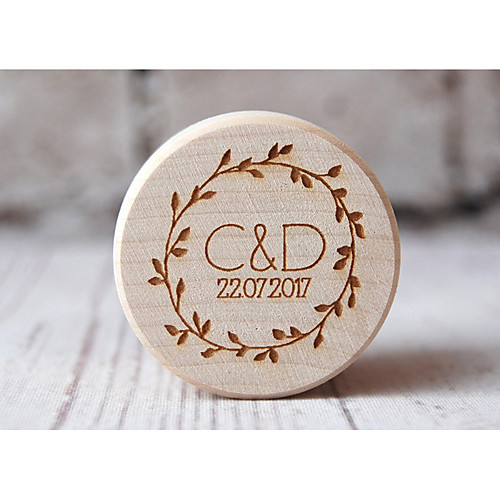 

Personalized Ring Boxes Wood Necklace Cylinder Engraved