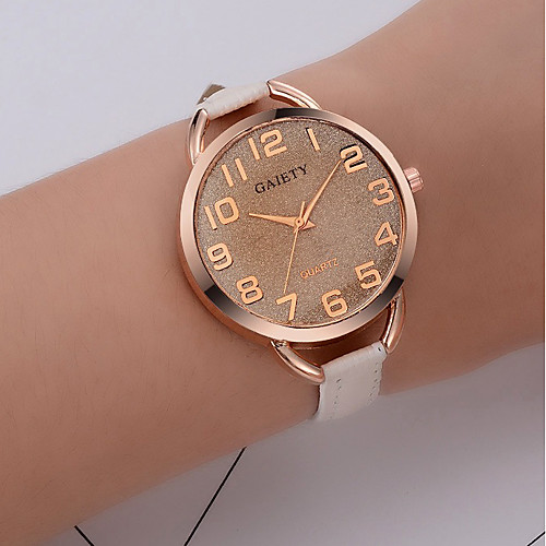 

Women's Quartz Watches Minimalist Fashion Black Blue Red PU Leather Chinese Quartz Wine Light Brown Lace White New Design Casual Watch 1 pc Analog One Year Battery Life