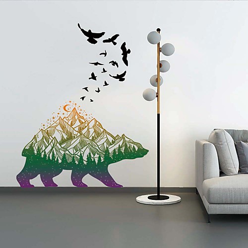 

Landscape / Animals Wall Stickers Animal Wall Stickers Decorative Wall Stickers, PVC Home Decoration Wall Decal Wall Decoration 1pc