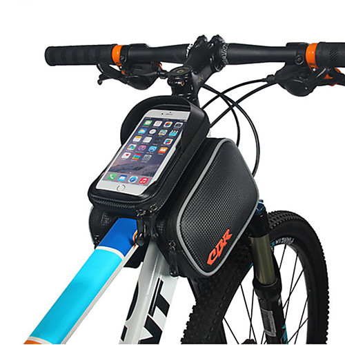 

Cell Phone Bag Bike Frame Bag Top Tube 6 inch Waterproof Cycling for Cycling Black Outdoor Exercise Cycling / Bike Bike / Bicycle
