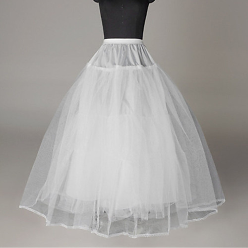 

Bride Classic Lolita 1950s Vacation Dress Dress Petticoat Hoop Skirt Crinoline Prom Dress Women's Girls' Tulle Costume White Vintage Cosplay Wedding Party Princess