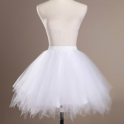 

Ballet Dancer Classic Lolita 1950s Vacation Dress Dress Petticoat Hoop Skirt Crinoline Prom Dress Women's Girls' Tulle Costume White / Black / Purple Vintage Cosplay Wedding Party Princess