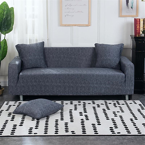 

Slipcovers Sofa Cover Modern Grey Yarn Dyed Polyester/ Cotton Blend Couch Cover