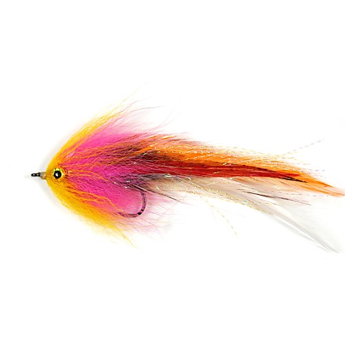 

1 pcs Flies Fishing Lures Flies Feathers Carbon Steel Mixed Material Sinking Sea Fishing Fly Fishing Bait Casting
