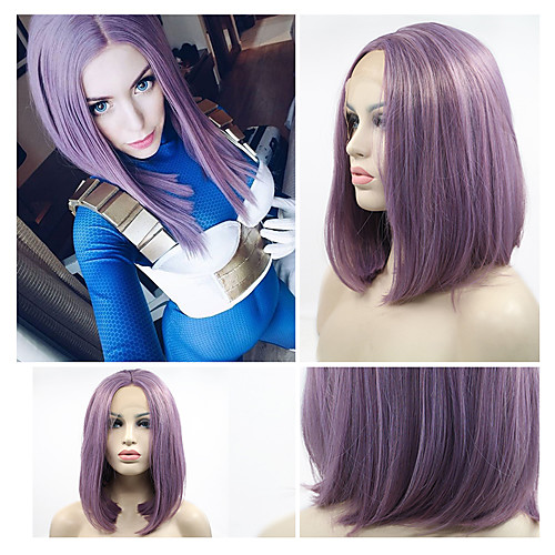 Synthetic Lace Front Wig Loose Curl Bob Lace Front Wig Medium
