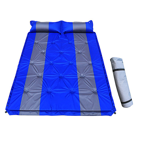 

Sleeping Pad Self-Inflating Sleeping Pad Air Pad Outdoor Camping Lightweight 3D Pad Thick PVC(PolyVinyl Chloride) PVC Tarpaulin for 2 person Climbing Beach Camping / Hiking / Caving All Seasons Blue