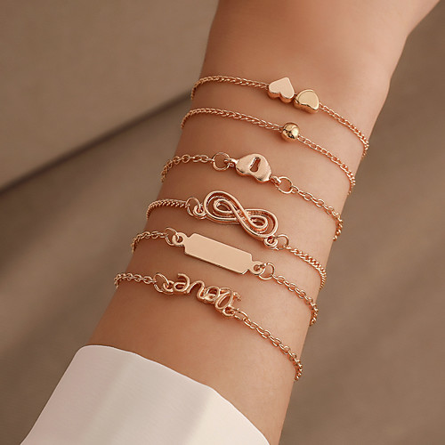 

Women's Bracelet Classic Wedding Birthday Vintage Theme European Trendy Casual / Sporty Ethnic French Alloy Bracelet Jewelry Gold For Date Festival