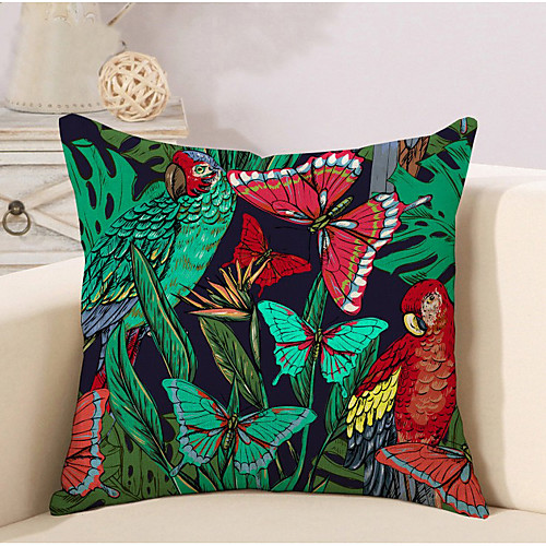 

1 pcs Cotton / Linen Pillow Cover Pillow Case, Special Design Butterfly Animal Artistic Abstract