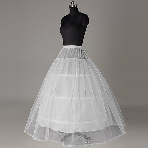 

Bride Classic Lolita 1950s Layered Vacation Dress Dress Petticoat Hoop Skirt Crinoline Prom Dress Women's Girls' Tulle Costume White Vintage Cosplay Wedding Party Princess