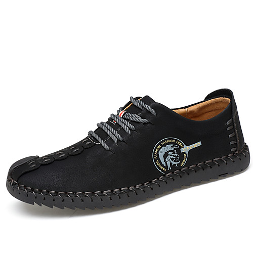 

Men's Spring / Fall Classic / British Daily Oxfords Microfiber Non-slipping Black / Yellow / Khaki