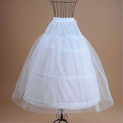 

Bride Classic Lolita 1950s Vacation Dress Dress Petticoat Hoop Skirt Crinoline Prom Dress Women's Girls' Tulle Costume White Vintage Cosplay Wedding Party Princess