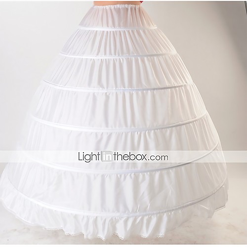 

Bride Classic Lolita 1950s Layered Vacation Dress Dress Petticoat Hoop Skirt Crinoline Prom Dress Women's Girls' Tulle Cotton Costume White Vintage Cosplay Wedding Party Princess