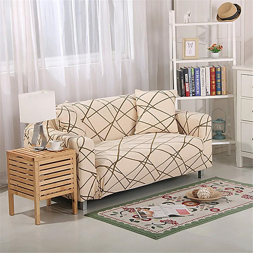 

Sofa Cover Couch Cover Furniture Protector Solid Color Soft Stretch Sofa Slipcover Super Strechable Cover Fit for Armchair/ Loveseat/ Three Seater/ Four Seater/ L Shape Sofa Easy to Install & Care (F