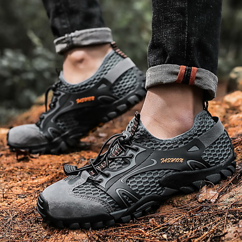 

Unisex Hiking Shoes Wearable Comfortable Hiking Outdoor Exercise Walking Spring, Fall, Winter, Summer Black Grey Khaki Brown