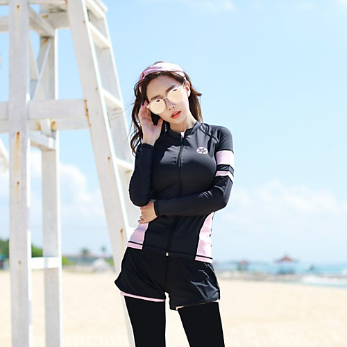 

Women's Rash Guard Dive Skin Suit Diving Suit Thermal / Warm UV Sun Protection Diving Patchwork Autumn / Fall Spring Summer / Stretchy