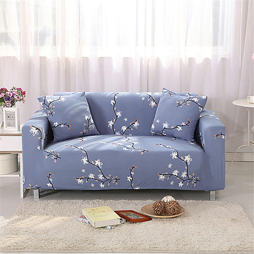 

Plum Blossom Print Dustproof Stretch Slipcovers Stretch Sofa Cover Super Soft Fabric Couch Cover (You will Get 1 Throw Pillow Case as free Gift)