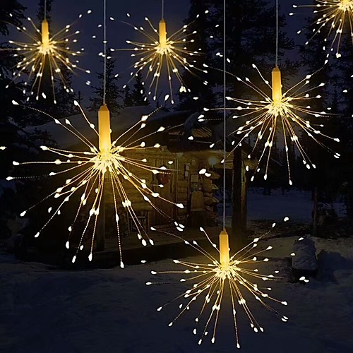 

Fireworks Light Foldable Bouquet Shape LED String Decorative Fairy Lights For Garland Patio Wedding Party Christmas Light