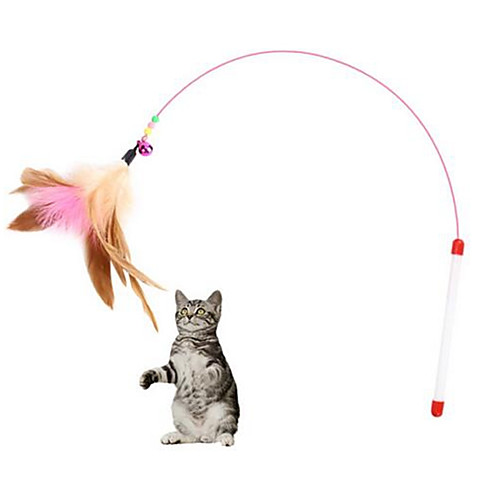 

Feather Toy Interactive Toy Cat Pet Toy 1pc Feathers Down Gift