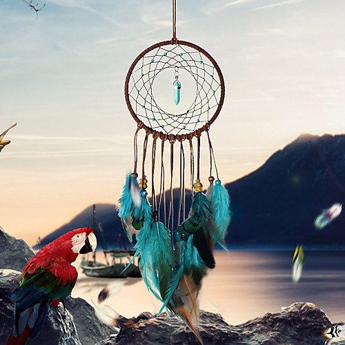 

Handmade Dream Catchers With Feather Wall Hanging Home Decoration Ornament Decor Ornament