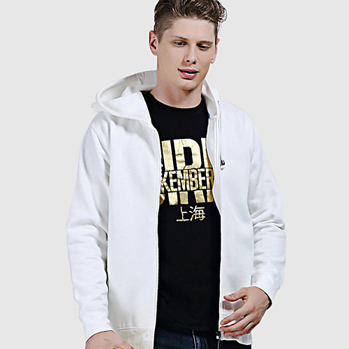 

Men's Hoodie Jacket Hiking Sweatshirt Hiking Skin Jacket Outdoor Packable Lightweight UV Sun Protection Windproof Jacket Hoodie Top Fleece Cotton Single Slider Running Camping / Hiking / Caving