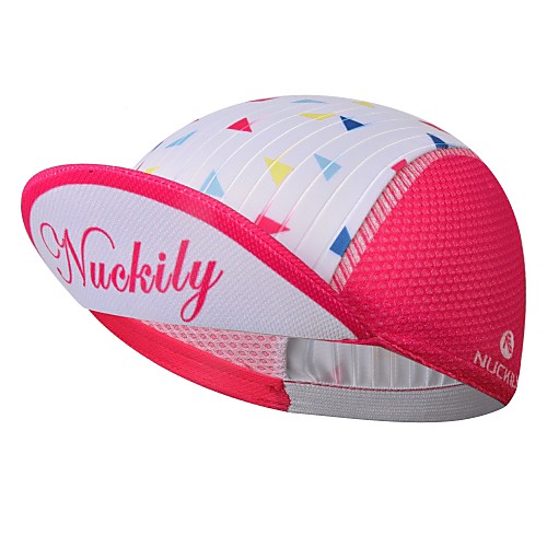 

Nuckily Cycling Cap / Bike Cap Visor Geometic UV Resistant Breathable Quick Dry Sweat-wicking Bike / Cycling Blue Pink Spandex for Men's Women's Teen Adults' Road Bike Outdoor Exercise Recreational