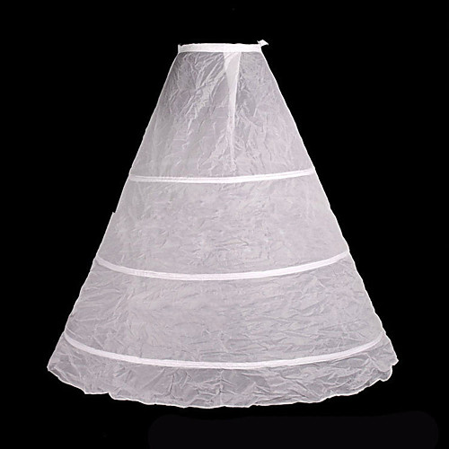 

Bride Classic Lolita 1950s Vacation Dress Dress Petticoat Hoop Skirt Crinoline Prom Dress Women's Girls' Costume White Vintage Cosplay Wedding Party Princess