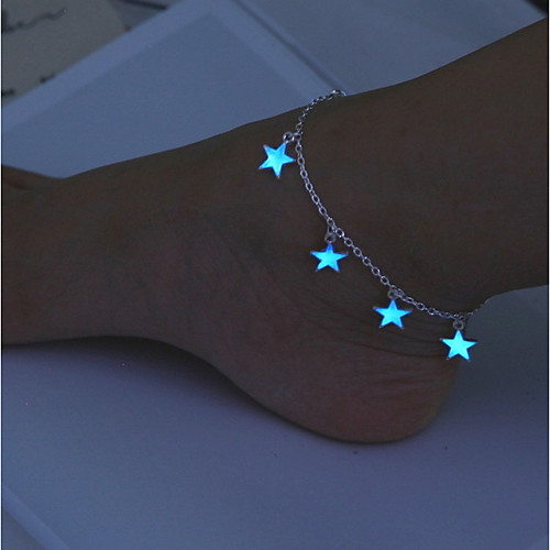 

Ankle Bracelet Women's Body Jewelry For Party Gift Alloy Starfish Blue 1pc