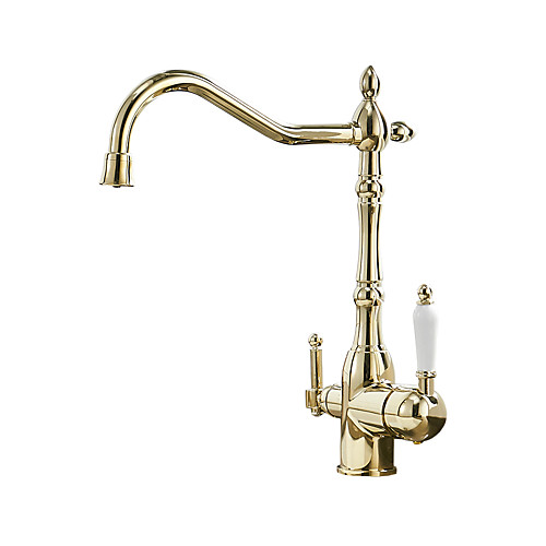 

Kitchen Faucet-Two Single Hole Plating Standard Sprinklers / Brass