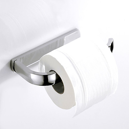 

Toilet Paper Holder Silver New Design Contemporary / Modern Brass 2pc Wall Mounted