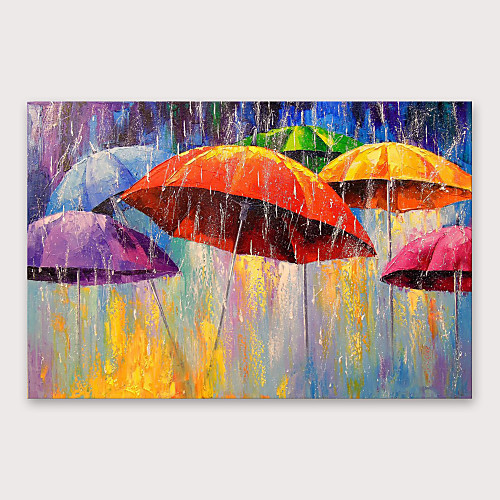 

Oil Painting Hand Painted - Abstract Modern Stretched Canvas