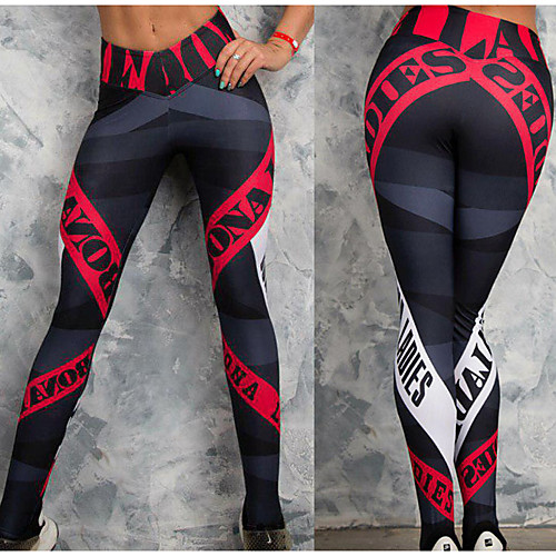 

Women's Yoga Pants Elastane Bottoms Activewear Moisture Wicking Butt Lift Stretchy