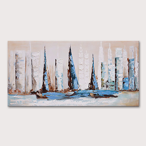 

Oil Painting Hand Painted Horizontal Landscape Abstract Landscape Modern Stretched Canvas