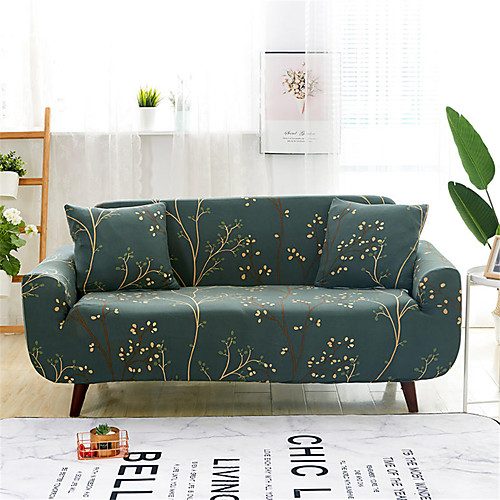

Linellae Print Dustproof Stretch Slipcovers Stretch Sofa Cover Super Soft Fabric Couch Cover (You will Get 1 Throw Pillow Case as free Gift)