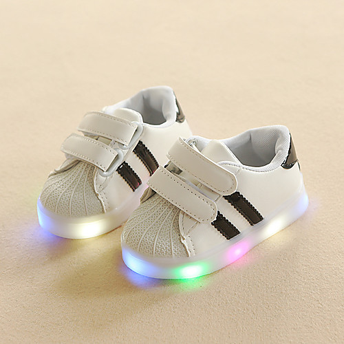 

Boys' LED / LED Shoes PU Sneakers Toddler(9m-4ys) / Little Kids(4-7ys) Luminous Black / Red / Pink Spring / Fall / Rubber