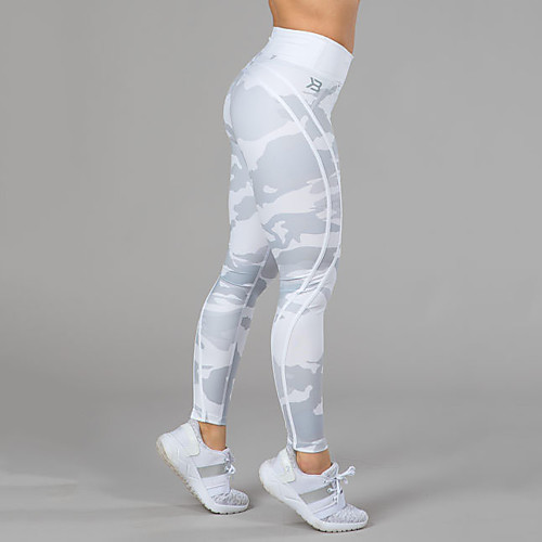

Women's High Waist Yoga Pants Solid Color White Green Running Fitness Gym Workout Tights Leggings Bottoms Sport Activewear Tummy Control Butt Lift Power Flex Moisture Wicking High Elasticity Skinny