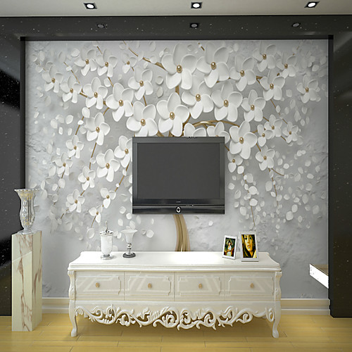 

White Rich Tree Suitable for TV Background Wall Wallpaper Murals Living Room Cafe Restaurant Bedroom Office XXXL(448280cm)