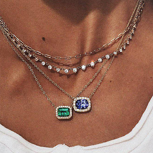 

Women's Necklace Layered Necklace Charm Necklace Chrome Silver 48 cm Necklace Jewelry 1pc For Daily School Street Holiday Festival