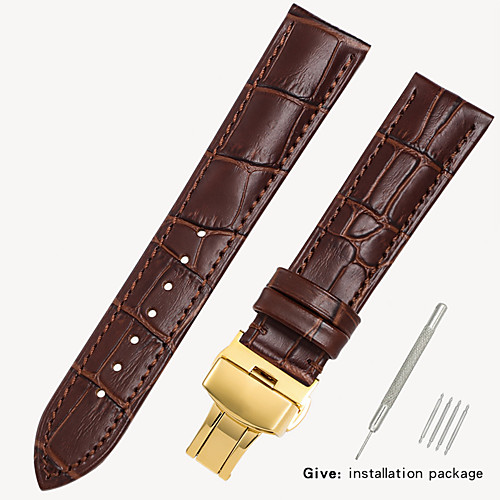 

Leather strap men's leather watch with bracelet accessories ladies substitute dw Tissang Longines Casio Europe and the United States King 16/18/19/20mm