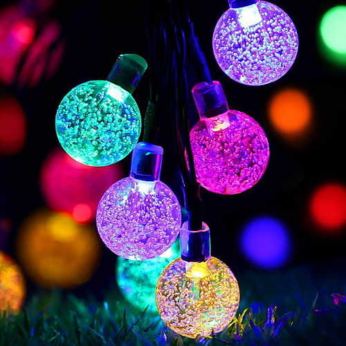 

6.8m String Lights 30 LEDs 1 set Multi Color Decorative Solar Powered