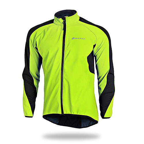 

Nuckily Men's Cycling Jacket Bike Winter Fleece Jacket Top Bottoms Waterproof Thermal / Warm Windproof Sports Polyester Elastane Fleece Winter Red / Green / Blue Mountain Bike MTB Road Bike Cycling