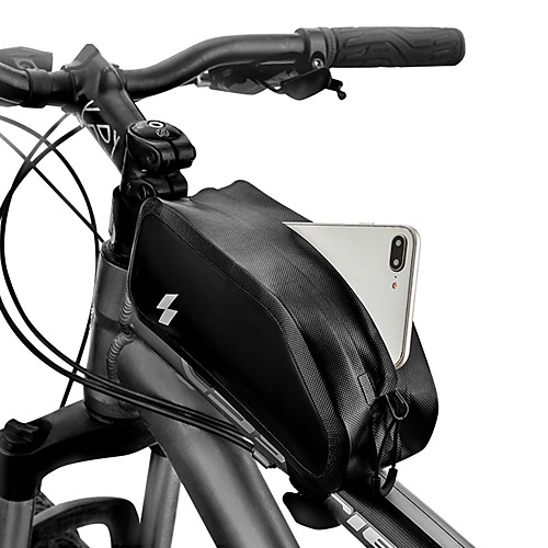 

1 L Cell Phone Bag Bike Frame Bag Top Tube Touch Screen Waterproof Durable Bike Bag 420D Nylon Bicycle Bag Cycle Bag Samsung Galaxy S6 / Samsung Galaxy S6 edge / LG G3 Road Bike Mountain Bike MTB