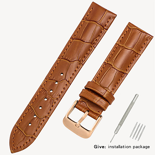 

Genuine Leather / Leather / Calf Hair Watch Band Strap for Black / Brown 17cm / 6.69 Inches / 18cm / 7 Inches / 19cm / 7.48 Inches 1.2cm / 0.47 Inches / 1.4cm / 0.55 Inches / 1.6cm / 0.6 Inches