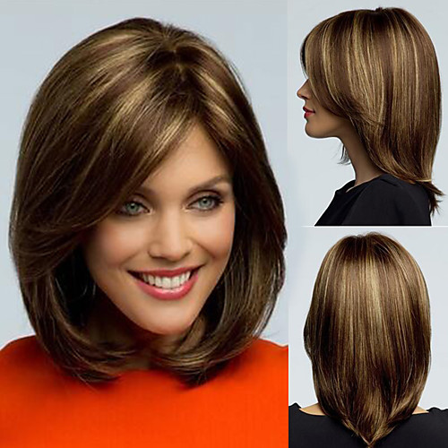 

Synthetic Wig Straight Tara Pixie Cut Wig Short Flaxen Synthetic Hair 12 inch Women's Adjustable Heat Resistant Easy dressing Dark Brown