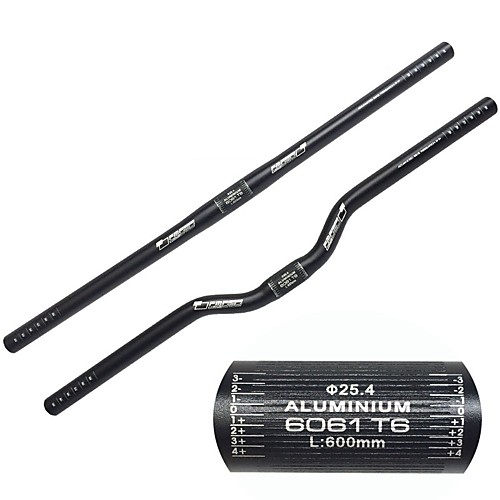 

25.4 mm Riser Bar Mountain Bike Handlebar Comfort Anti-Slip Ergonomic for Mountain Bike MTB Aluminium 6061 Black Silver